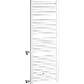 Kermi Basic-D Bad- und Wohnheizkörper, schwarz soft (RAL 9005 MT), Höhe: 1172 mm, Länge: 524 mm, Tiefe: 35 mm, links