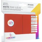 GameGenic Matte Prime Sleeves Red