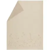 David Fussenegger Wohndecke Amber 'Pflanzen' 140 x 200 cm Rohweiß- Creme