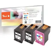 Peach PI300-1046, Standardertrag, Schwarz, Cyan, Magenta, Gelb, 10 ml, 9,6 ml, 3 Stück(e), Multipack