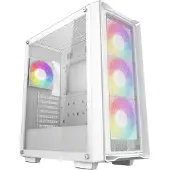 DeepCool CC560 MESH V2 WH, Midi Tower, PC, Weiß, ATX, micro ATX, Mini-ITX, Acrylnitril-Butadien-Styrol (ABS), SPCC, Gehärtetes Glas, Gaming