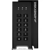 ISTORAGE diskAshur M2 PIN, 2 TB, M.2, USB Type-A / USB Type-C, 3.2 Gen 1 (3.1 Gen 1), 370 MB/s, Schwarz