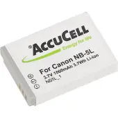 AccuCell Akku passend für Canon NB-5L Digicam IXUS 800 IS NB-5LH