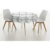 Muare White Christmas Tischdecke