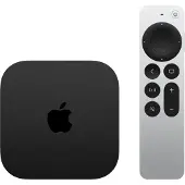 Apple TV 4K, , A15, 64 GB, AVC, H.264, HEVC, M4V, MP4, MPEG4, AAC, AC3, AIFF, EAC3, FLAC, HE-AAC, MP3, MP3 VBR, WAV, GIF, HEIF, JPEG, TIFF