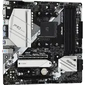 Asrock B550M Pro4, AMD, Sockel AM4, AMD Ryzen 3000 Series, Sockel AM4, DDR4-SDRAM, 128 GB
