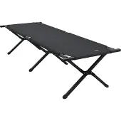 Syfax Klapp Schlafbett fürs Camping Schwarz 193 x 69 x 45 cm