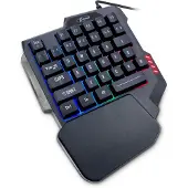 Inter-Tech KB-3035 Gaming-Tastatur - Kabel Konnektivität - USB 2.0 Schnittstelle - 35 Taste(n) - Windows, Mac OS, Linux