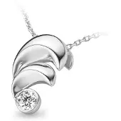 Orphelia Damen-Kette aus 925er Sterlingsilber mit Anhänger – Silber ZH-4689