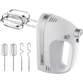 Concept Handrührgerät SR3390, 500 W, 5 Geschwindigkeitsstufen, Kneten & Mixen, 19,5x19,5x9 cm (HxBxT)