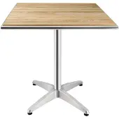 Bolero quadratischer Tisch Eschenholz 1 Bein 70cm