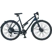 Prophete Damen E-Bike URBANICER 28" AEG EasyDrive Mini Vorderradmotor 40 NM 250 Watt AEG Nabenakku 7 Ah 252 Wh 8 Gang Kettenschaltung Scheibenbremse RH 52 AEG EasyControl Display