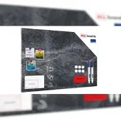 Allboards Magnettafel 90,0 x 60,0 cm Dark Stone