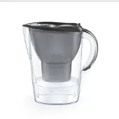 Brita Marella Graphit-Filterkrug – 2,4 l, davon 1,4 l gefiltertes Wasser – 1 Maxtra Pro All-in-1-Kartusche