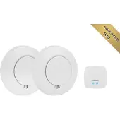 Smartwares SH8-99103 Rauchmelder-Set, Photoelektrischer Reflexionsmelder, Weiß, 85 dB, 30 m, Oberflächenmontiert, 868 MHz