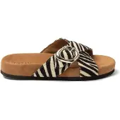 Lazamani Kaja Damen Pantoletten Zebra Größe 37