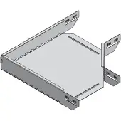 Wibe GROUP Hjørne 90 grader for kabelbakker KB184/KB284 højde 60 mm, bredde 100 mm, længde 200 mm El-forzinket
