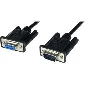 StarTech.com 2m Seriell DB9 RS-232 Nullmodemkabel - Schwarz - St/Bu, Schwarz, 2 m, DB-9, DB-9, Männlich, Weiblich