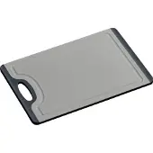 Kesper Schneidebrett Kunststoff grau Rutsch-Stopp, 29,5 x 19,5 cm