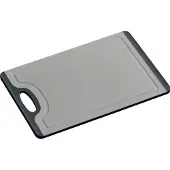Kesper Schneidebrett Kunststoff grau Rutsch-Stopp, 29,5 x 19,5 cm