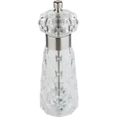 Aps 40554 Salzmühle DIAMOND, Acryl/Edelstahl, Mahlwerk aus Carbornstahl, Ø 6 cm, Höhe 18 cm