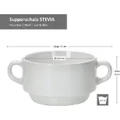MamboCat 6er Set Stiva Suppenschale weiß 250 ml****Vorpackplatz: REIHE 42.6///PLATZ 12