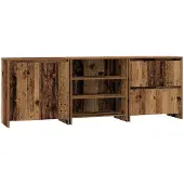 vidaXL Sideboard 3 stk. Altholz 70 x 41 x 75 cm Holzwerkstoff
