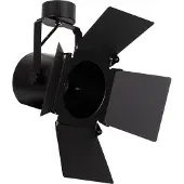 LEDKIA Strahler mit Fassung Aufbau Aluminium Cinema für Glühbirnen E27 PAR30 Schwarz