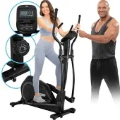 Miweba Sports Crosstrainer MC500, Pulsmessung, Transportrollen
