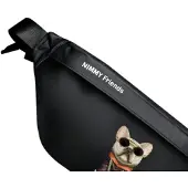Nimmy Umhängetasche, schwarz, für den Crossbody, Brille, cooler Hund