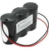 AccuCell Notleuchtenakku NiCd 3,6V 4500mAh F1x3 Mono D mit 200mm Kabel einseitig ersetzt 3,6 V Akku