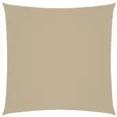 Furnicato Sonnensegel Oxford Gewebe Quadratisch 6x6 M Beige