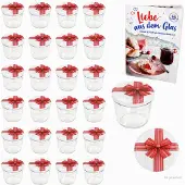 MamboCat 25er Set Sturzglas 230ml To 82 Einmachglas Geschenk Deckel Rezeptheft Marmelade