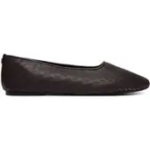 Calvin Klein Ballerinas Oblique Ballerina Cut Lth HW0HW03033 Dunkelrot
