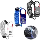 OEM Schlüsselanhänger-Set 3er – 3-stellige Kombination, Metall, für Reisegepäck, Fahrrad, Motorrad, Scooter