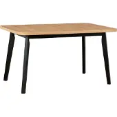 LeafDesign Esstisch Oslo 6 ausziehbar 140-180 cm, 80 cm breit, 75 cm hoch, schwarz Buchenholz-Laminat