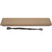 Mendler Ersatz-Bezug für Markise HWC-H27, Vollkassette Ersatzbezug Sonnenschutz 6x3m Polyester sand