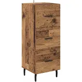 vidaXL Sideboard Altholz 34 x 34,5 x 90 cm Holzwerkstoff