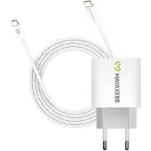 Avizar Mayaxess, 20W Netzteil für Pixel 6a + USB-C Kabel 1m, Weiß