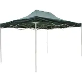 Gardeness Gartenpavillon aus Stahl und Polyester 3x4,5 m grün Lavinia