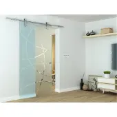 Glaszentrum Hagen Glasschiebetür 2050x775x8 mm Zirkula, ESG
