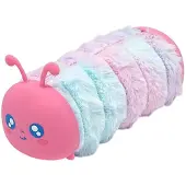 Qugou GmbH Plüsch Federmäppchen, Raupe Federmäppchen mit Reißverschluss, Rosa