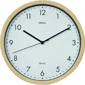MAUL Wanduhr MAULgrain Ø 31 x 5 cm Kunststoff exkl. Batterie holz