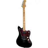 JET Guitars JJ-350 Offset Ahorn geröstet schwarz