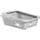Karlie - Simons Cat Toilette Mit Rand Grau, 43X32X16Cm