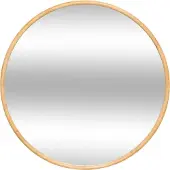 Atmosphera Lustro ścienne KIM w drewnianej ramie, Ø 75 cm