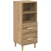 vidaXL Sideboard Artisan-Eiche 34 x 34,5 x 90 cm Holzwerkstoff