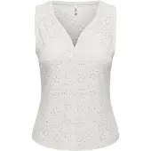 ONLY "ONLSMILLA S/L V-NECK TOP JRS" Materialmix, regular fit, V-Ausschnitt