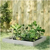Markenlos Hochbeet 100x100x26 cm aus Edelstahl