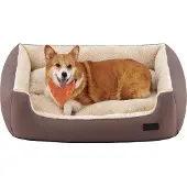OEM Hundebett - Umkehrbares Hundekissen 85 x 65 x 21 cm Braun